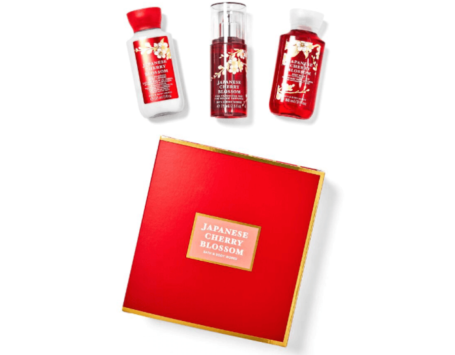 Bath and body works Japanese Cherry Blossom Mini Gift Set