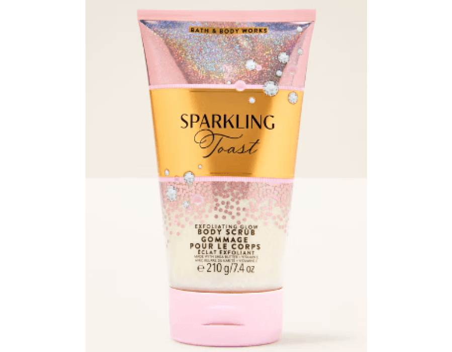 "bath and body works Sparkling Toast Exfoliating Glow Body Scrub"
